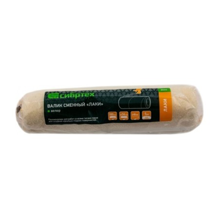 Sixtect -shaped roller 80244, velor, d = 36 mm, handle d = 6 mm, pile 5 mm, 180 mm-4