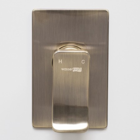 Shower mixer Wasserkraft Exter 1651, single -leaf, without watering can, without spout, bronze-1