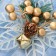 Christmas tree decoration "Festive flowers" (set 2 pcs) Bells, 13 cm, white