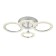 LED ceiling LED with Ambrella Light, Original, FA412, 4XLED, 60 W, 4500LUM, 3000-6400K, Chromium color