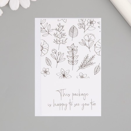 Sticker Paper Gratitude "Vygraz and Flowers" set of 50 pcs 8x5 cm-1