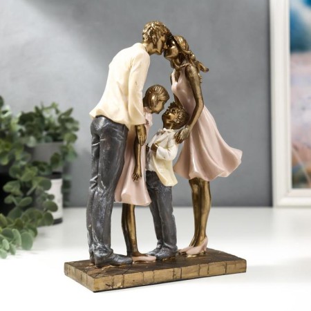 Polystone souvenir "Big, friendly family" 25x8x19.5 cm-1