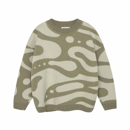 Jumper for girls, height 104 cm, olive color-1