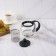 Glass teapot “Inspiration”, 500 ml, with metal sieve, black color