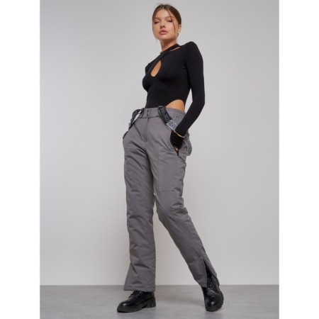 Semi -combinezone ski insulated female winter, size 42, color gray-1
