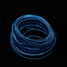 Cartage neon thread for lighting salon, 12 V power adapter, 7 m, blue