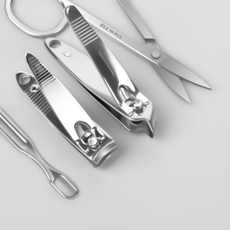 Manicure set "Paris", 6 items, in a case, a drawing mix-6