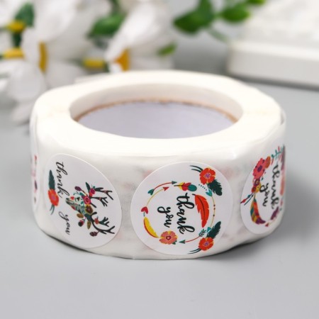 Stick Paper "Ethno" d = 2.5 cm 500 pcs in a roll 3x6.5x6.5 cm-2