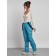 Semi -combinezone female ski insulated, size 46, blue color