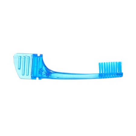 Folding toothbrush in individual packaging, 1 piece, medium stiffness, blue-3