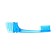 Folding toothbrush in individual packaging, 1 piece, medium stiffness, blue