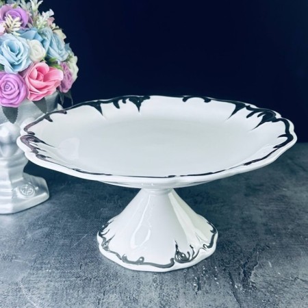Lenardi Argento dish, on the leg, d = 28 cm