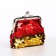 Wallet on the farmar, red/gold color