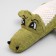 Textile toy "crocodile" with a squeak, 30 cm, green