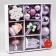 Set of jewelry plastic 20 pcs "Festive" Lilac white