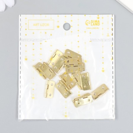 Loop for the casket metal with rounded corners (set 15 pcs) 1.7x1.9 cm-5