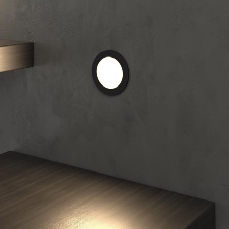 Elektrostandard, STEP 5 LED 3 W, 46x63X63 mm, IP65, black color, black