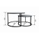 Tables Journal Loft DQ No. 1 Duae (set) D605 (475), H420 (320), thoros Gray marble, m/k black MDF