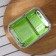 Container with a separator and a plastic lid, glass, 1 liter