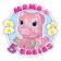 Doll "Evi" 12 cm, with lead and piglets