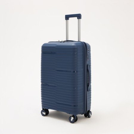 Middle suitcase 24 ", lightning department, code castle, 4 wheels, blue color