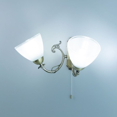 Sconces Citilux "Latur" CL413421, 24x20 cm, 2x75W, e27, brown color-2