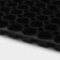 Muddy mud -bearded rug, 100 × 150 × 2.2 cm, black color