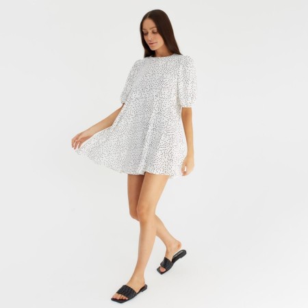 Dress summer female mist size 50, white color-1