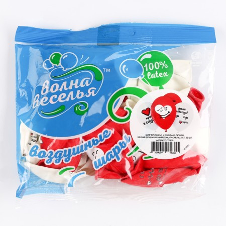Shar Latex 12 "And again about love", 2 tbsp., Set 25 pcs., Mix-7