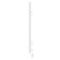 Two electric heated towers Laris lavender Cheka, 300x700 mm, 8 crossbars, right, white