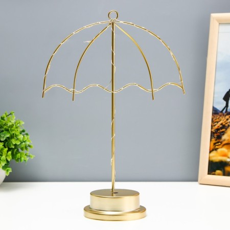 Night -bend "Umbrella" LED from batteries 3haa gold 10x22.5x31.5 cm Risalux-3
