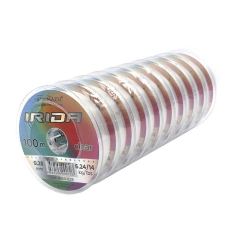 Namazu Irida, l = 100 m, d = 0.28 mm, test = 6.24 kg, transparent, packaging 10 pcs.