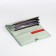 Women's wallet on magnet, green color