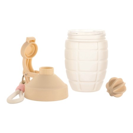 Sports shaker "grenade", 600 ml, 18 x 12 cm, pink-1