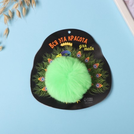 Fluffy on the ring "Pavlin. All this beauty for you" d = 8 cm 15x15 cm-2