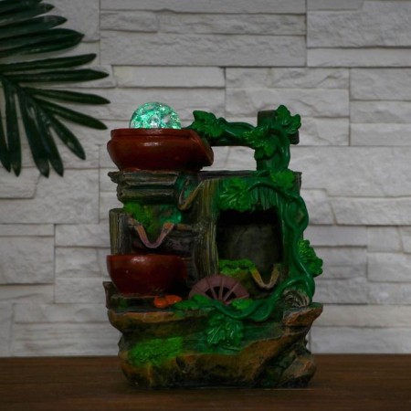 Fountain "Old barrel in Liana" 13.5x17.28 cm (with backlight)-2