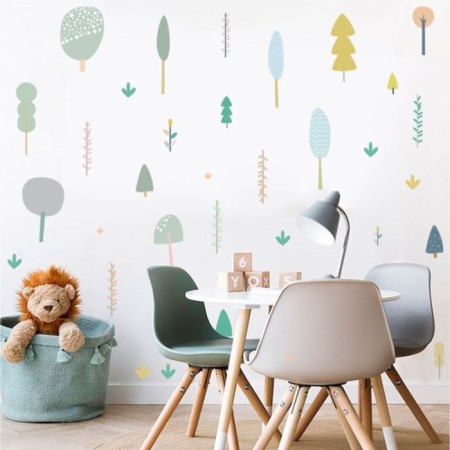 Stick plastic interior color "Trees" 40x60 cm