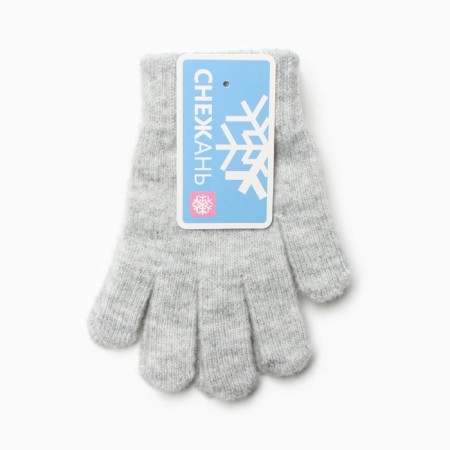 Gloves female, the color is light gray, size 18-3