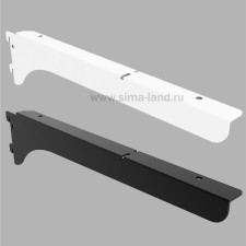 Bracket l = 370 mm left, color black muars