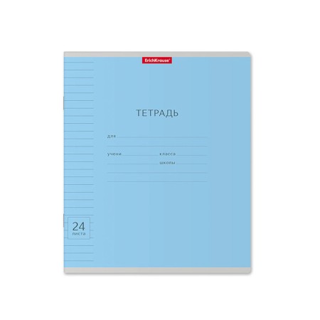 Notebook 24 sheets in the Erichkrause line "Visio classic", cover coated cardboard, block offset 100% whiteness, mix-1