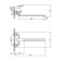 MILARDO Horizont Horsb02M10 bath mixer, single -leaf, long surge 350 mm, chrome