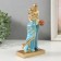 Souvenir Polystone "Tender Meeting" of the White and Blue 6x8x19.5 cm