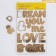 Cardboard stickers with foil "Love"