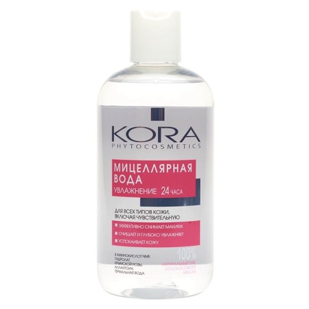 Micellar water Kora, for all skin types, including sensitive, 300 ml