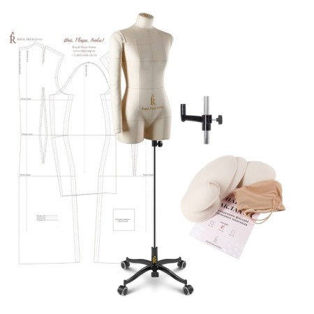 Portnovsky Monica mannequin, premium set, size 44, beige color, linings and right hand