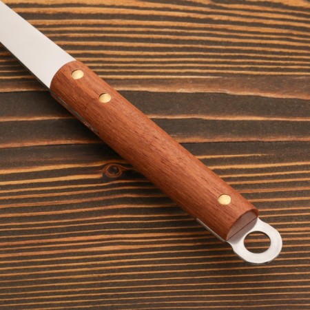 A fork for meat with a wooden handle 36 cm, 7x3.5 cm-2