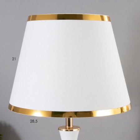 Elizabeth table lamp E27 40W white-gold 25x25x37 cm Risalux-4