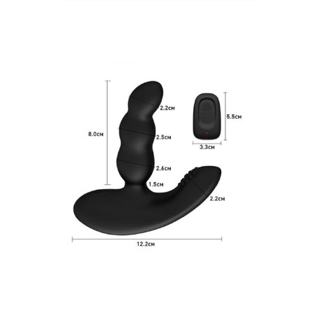 Livett Nitoc prostate stimulator with a remote control, silicone, (0T-00010208), black-2
