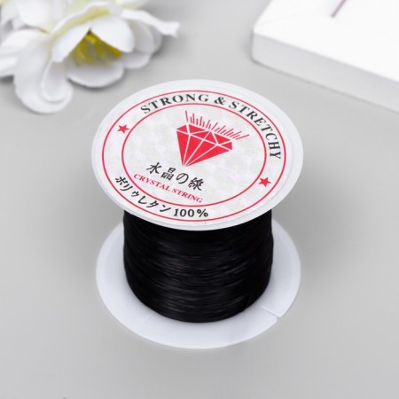 Glass for beads 0.8 mm, 10 m, black