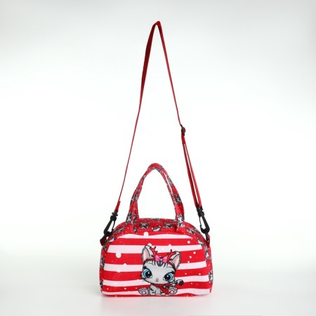 Bag Kid Kisya, 21*8*13.5, lightning departure, sling, red-1
